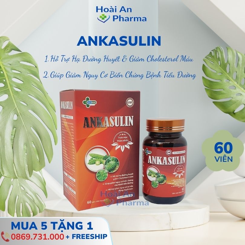 Ankasulin – Viên uống hỗ trợ tiểu đường