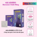 Bao cao su AKAISHIO gân gai – Hộp 12 chiếc