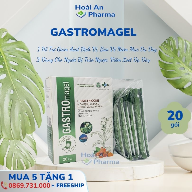 Gastromagel – Hỗ trợ trào ngược, viêm loét dạ dày, tá tràng