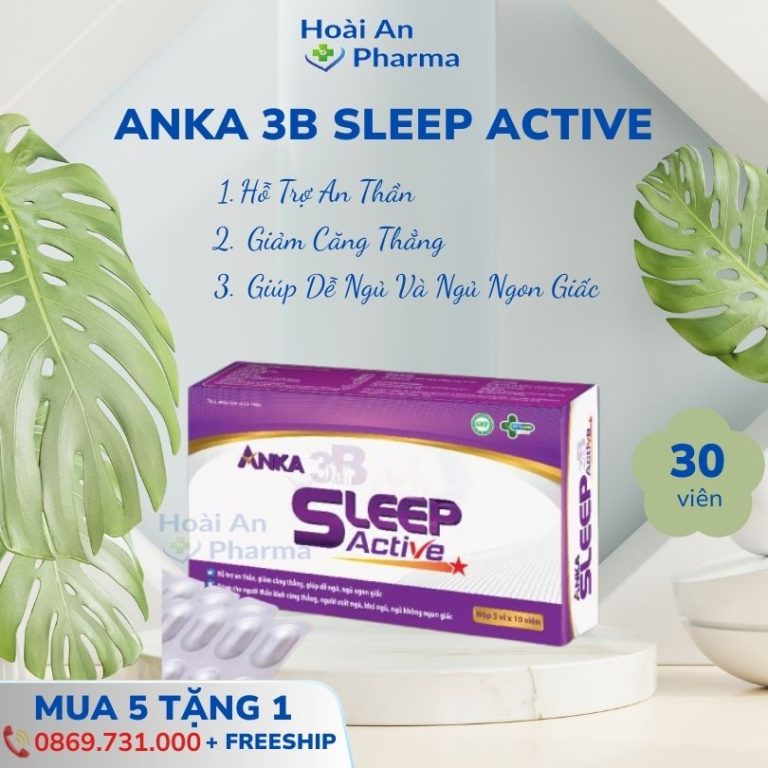 Anka 3B Sleep Active – An thần, giảm căng thằng, ngủ ngon giấc