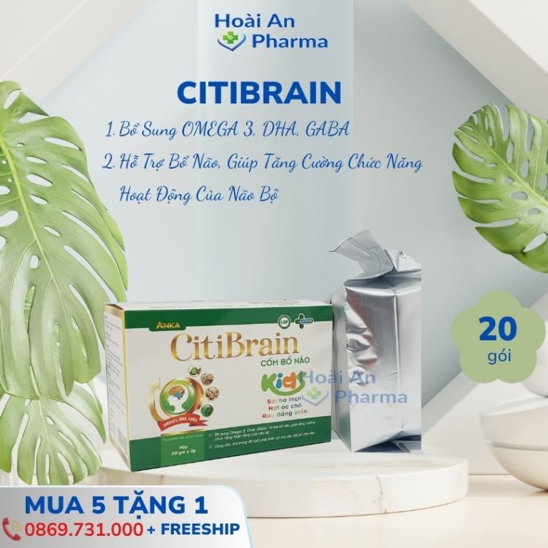 CitiBrain – Cốm bổ não cho bé, bổ sung omega 3, DHA, GABA
