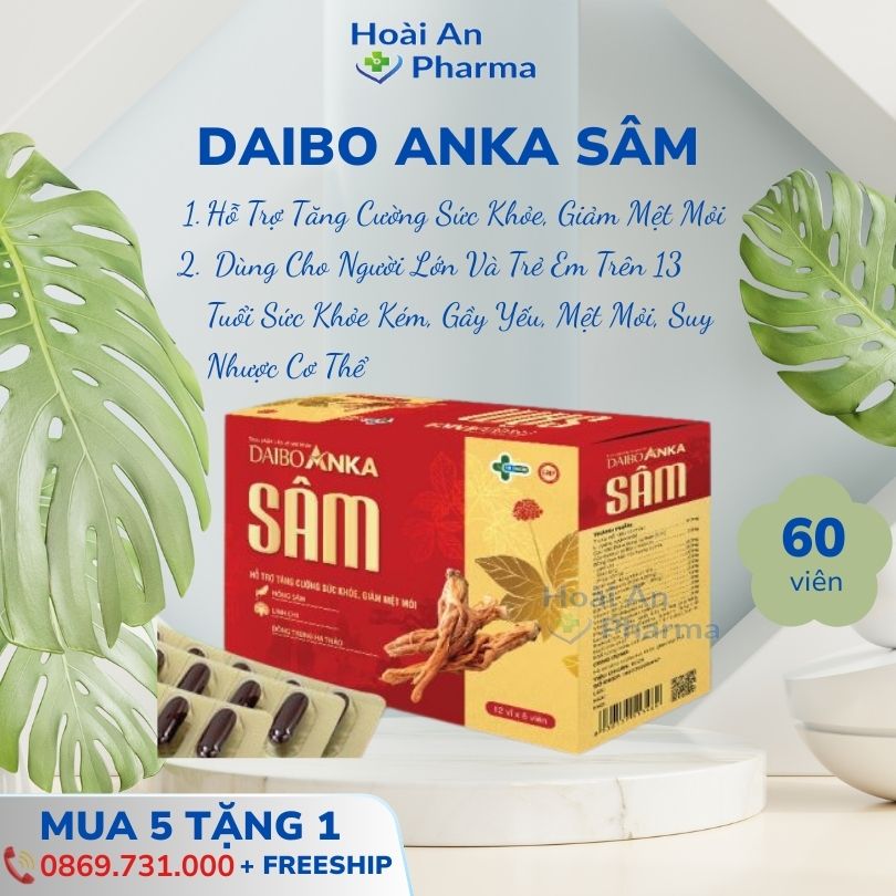 Daibo Anka Sâm – Hỗ trợ tăng cường sức khỏe, giảm mệt mỏi