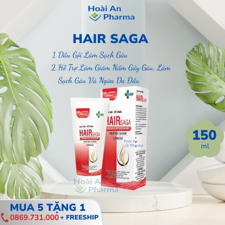 Dầu gội đầu Hair Saga 150ml – Sạch gàu hết ngứa da đầu