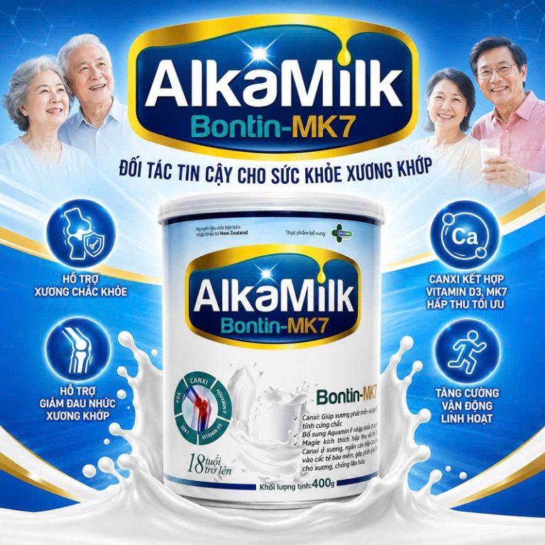 Sữa bột Alkamilk Bontin MK7 hộp 800g