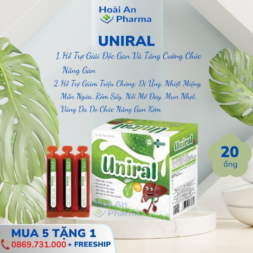 Uniral – Thanh nhiệt, mát gan cho bé